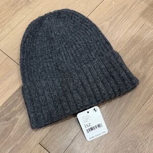 Free People Charcoal Knit Beanie